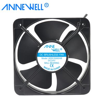 China Building Material Shops DC 12v 2060 200*200*60mm 200mm Industrial Brushless Air Extractor 20060 Square Axial Fan Fan for sale