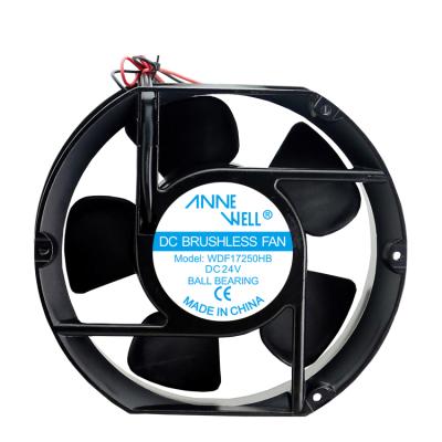 China High Performance 172*150* 51 mm 17251 Hotel 12/24 V Brushless Axial DC Fan 7 Blades CE ROHS Approved for sale