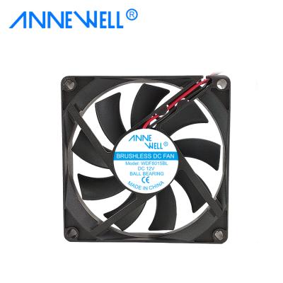 China Hotels 80x80x15mm 8015 Sanyo 12v DC Fan Super Silent Low Watt Axial Laptop Cooler CPU Fan With Cheap Price for sale