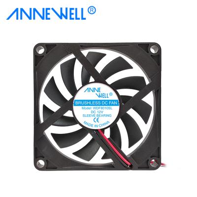 China A8010-20ra-2jn-f1 5v 0.25a 8010 8cm ultra-thin silent fan for hotels for sale