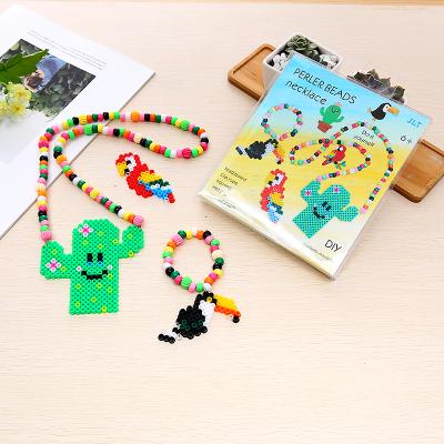 China Eco-Friendly Kids Educational Toys Fuse Beads Cheap Wholesale Hama Perler Beads Beads Necklace for sale