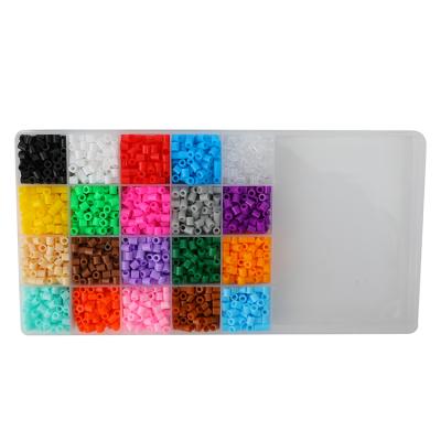 China EVA/PE 5mm Different Color DIY Plastic Perler Wholesale Beads Cheap Toys Fuse Beads Set for sale