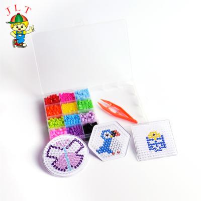 China 12 Color Plastic Storage Eco-friendly Educational Kids Box Design Diy Kids Funny Craft Perler Beads Toy for sale