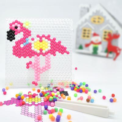 China PVA DIY Flamingo Plastic Animal PVA Beads Water Fuse Beads Kids Toys Magic Beads for sale