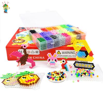 China Relax and Play Educational Toys 3D 5mm DIY Water Magic Beads Puzzle Children's Toys Round Beads for sale