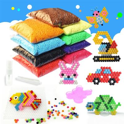 China Cartoon Toy Hot Seller Children's Diy Magic Water Beads Puzzle Water Melted Beads for sale