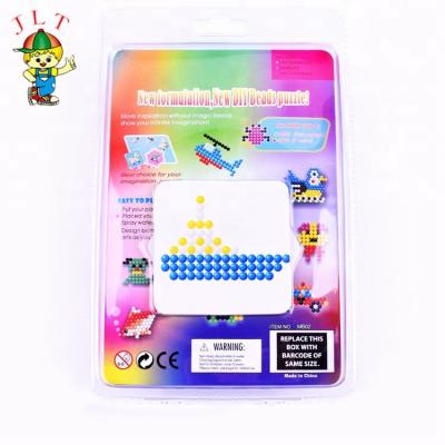 China Eco-friendly educational DIY toys round hama perler plastic water beads 5 mm fused beads for sale