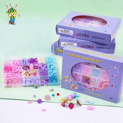 China Colorful Small Shape Cute Plastic Handmade Custom Acrylic Beads Educational Acrylic Beads Toys For Children for sale