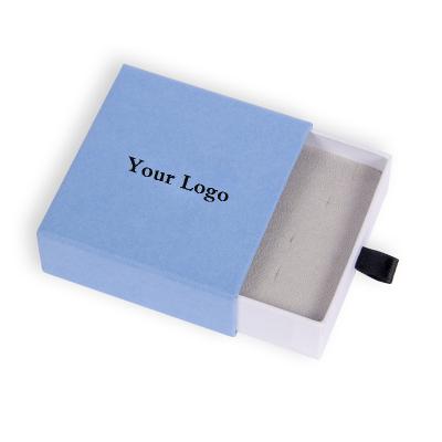 China Custom Logo Jewelry Packaging Boxes Square Pull Jewelry Box Wholesale Cheap Gift Velvet Jewelry Boxes For Gifts for sale