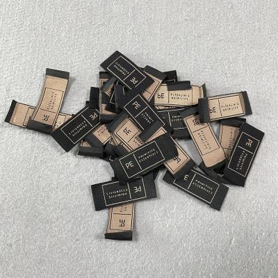 China Sustainable High Quality Custom Labels Label Label, Damask Woven Fabric Label With Your Own Logo, Woven Labels For Garment for sale