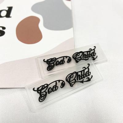 China High Quality Custom 3D Viable Logo Frosted Rubber Label, PVC Apparel Rubber Patch With Own Logo And Size for sale