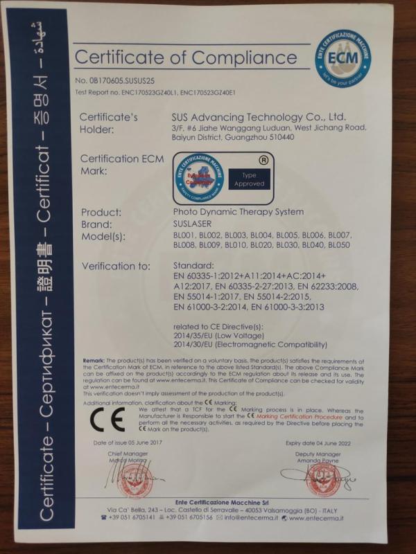 CE - Sus Advancing Technology Co., Ltd.