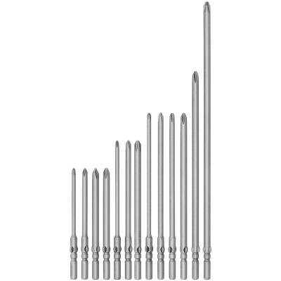 China Turn Strong Magnetic Single Head 200mm Phillips Electric Screwdriver Bits 5mm 80mm 100mm 100mm 120mm 150mm Industrial Screwdriver Bit S2 for sale