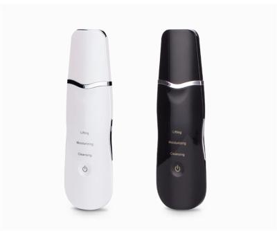 China DEEP CLEANSING Drop Shipping Ion Ultrasound Facial Spatula Portable Face Peeling Ultrasonic Skin Scrubber for sale