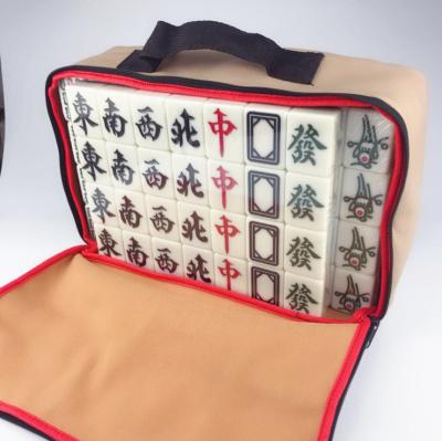 China China Game Playing Mahjong Tiles Chinese Mahjong Set Large Size Bag High Quality Pack 46 for sale