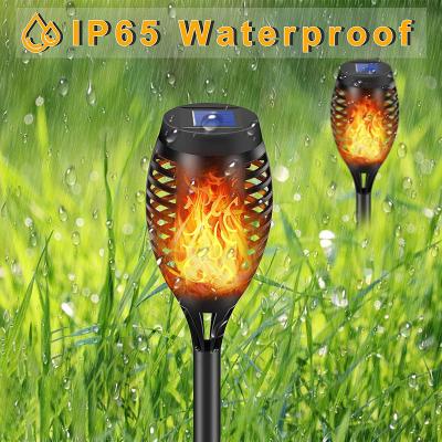 China ROAD 12LED Waterproof Solar Torch Lamp Landscape Decor Lawn Lamp Solar Led Outdoor Garden Light Post Flickering Solar Lights for sale