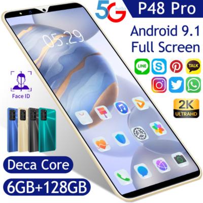 China Dual SIM Card Ready To Board 4G 5G ROM 5.8 Inch Screen Smartphone Quad Core Pro 6GB RAM+128GB Smartphone P48 Grand Opened Dual Sim Mobile Phone for sale