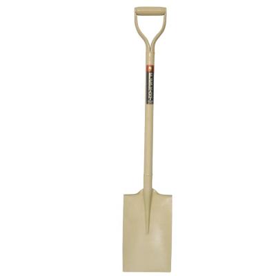 China Nigeria Market Cream Shovel Scoop Carbon Steel Shovel And Black Color Handle Shovel for sale