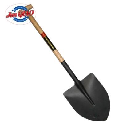 China High Quality Camping Shovel New Style Around Sharp Garden DIY Tools Metal Handle Shovel Wood Shovel With Long Handle Wood Shovel S518 Te koop