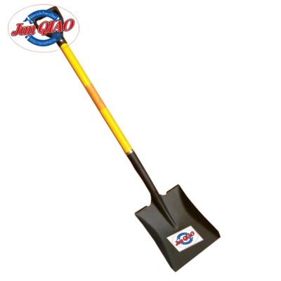 China Garden Shovel Carbon Steel Shovel Agriculture Cultivating Fiberglass Handle Garden Shovel Push S519Fd Hand Shovel for sale