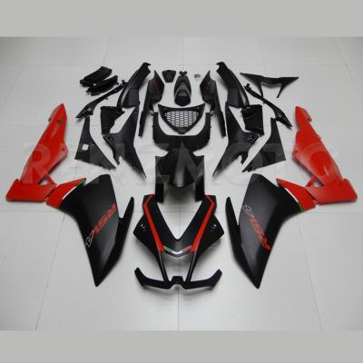 China 2015 ABS Plastic Fairings Injection Body Kit For Aprilia RSV4 2009 Motorcycle Black Red Fairing Cowl for sale