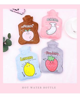 China Fashionable Hot Water Bag China Hot Water Bag PVC+Fluff Cartoon Hand Warmer Filled Explosion Proof Portable Mini Hot Water Bags for sale