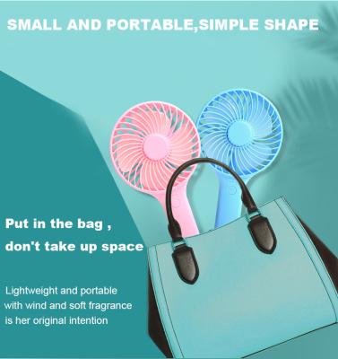 China Hand and Air Fan 2021 Mini Portable Cooler Battery Fan Portable Rechargeable Handy Fan for USA Europe Asia for sale