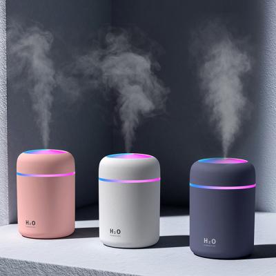 China Cheapest 2021hot Car Mini Air Humidifier 300ML Essential Oil Diffuser For Home Car Use Egg Humidifier With Night Light for sale