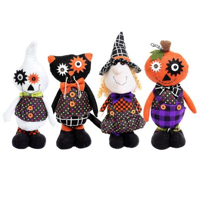 China 2022 Delicate Halloween Action Figures Halloween Decoration Witch Dolls Plush Toys Touch Holding Doll For Gift Decoration for sale