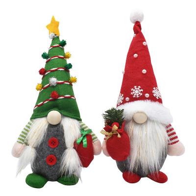 China Christmas Gnomes Plush Dolls Holding Christmas Faceless Decorations Supplies Earth God 2022 Holding Christmas Faceless Gnomes Plush Doll Ornaments Plush Toys for sale