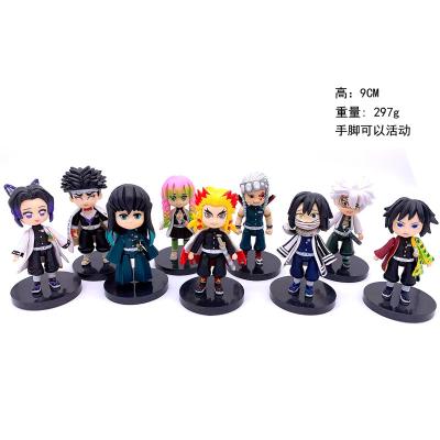 China Cartoon Government Toy Demon Slayer Charcoal Purgatory Apricot Shoulang PVC Doll Anime Items Action Number Toy for sale