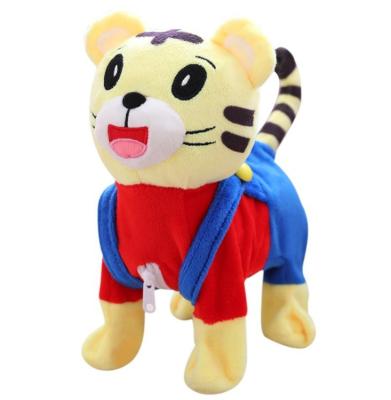 China Touch Sensitive Fashion Kids Plush Toy Tiger Walking Toy Electronic Singing Music Electric Plush Toy Christmas Gift for sale