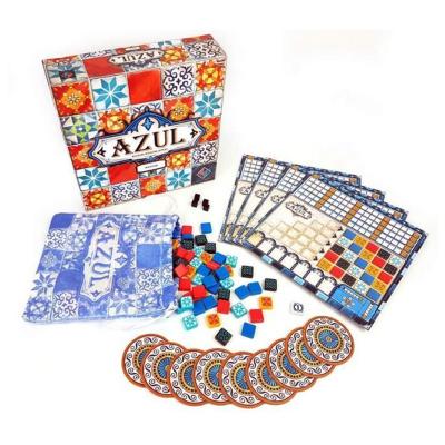 China High Quality Brick Master Card Game Monogatari Azuling Board Colored Card Games Brick Azul Board Game GBJ0037 for sale