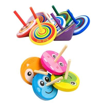 China Wooden Children's Gyro Compass Toys For Children Stress Reliever Desk Rotation Toys Adult Senior Christmas Gifts for sale