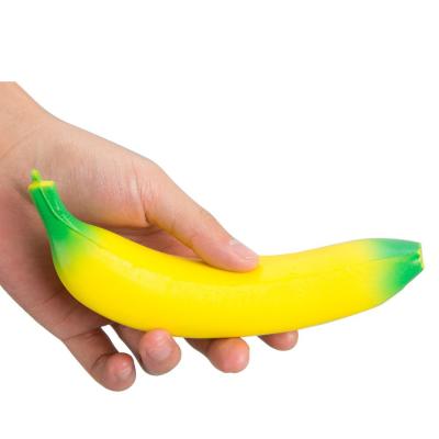 China Other Slow Rising Banana Shape Squishy Toy Anti-stress Toy Charm Home Decoration Stress Reliever Kids Banana Wrist Hand Protection Rest for sale