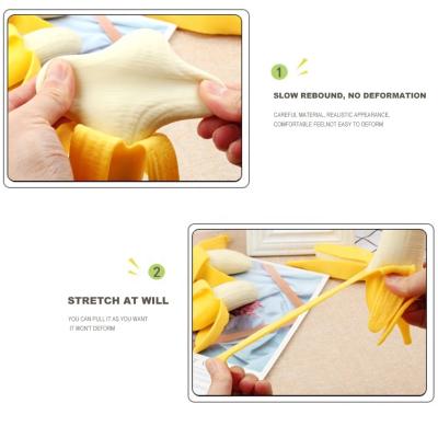 China Cute Silicone Spoof Peel Banana Gurgling Wiggle Person Toys Relaxation Antistress Decompress Compression Prank Tricks Kids Play For Gifts for sale