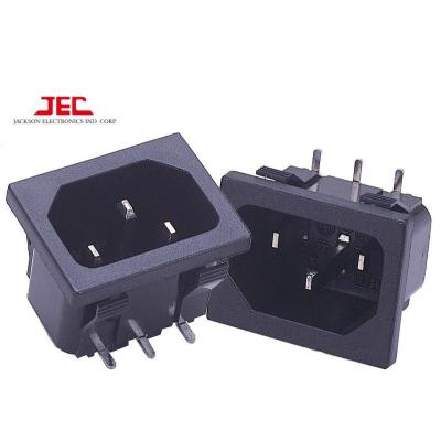 China Commercial/Industrial/Hospital/JEC TAIWAN IEC C14 POWER AC INTAKE 3 PIN SOCKET Connector Multipurpose Outlet Socket for sale