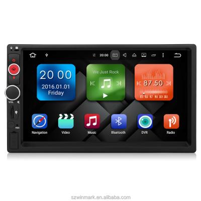 China Universal car dvd mp4 player Winmark Android 6.0 car radio GPS player 7 inch 2 din Deckless Quad 2GB RAM DY7098 for sale