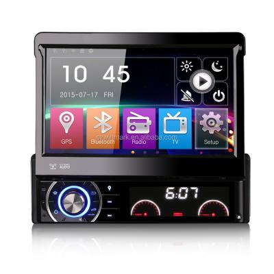 China the newest! 7Inch 1DIN Car DVD Player Stereo GPS Navigation with Mirror-link, 7 LED Lights, Radio DK7090 7