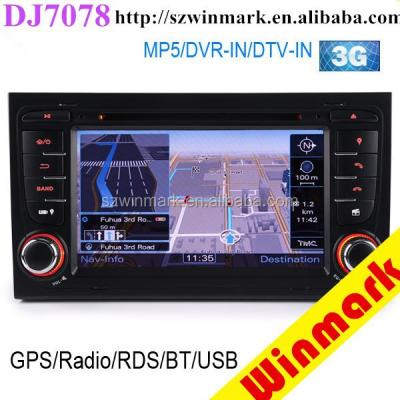 China 7inch Double Din Car DVD GPS Navigation System For Audi A4 S4 8E 8F B9 B7 DJ7078 7