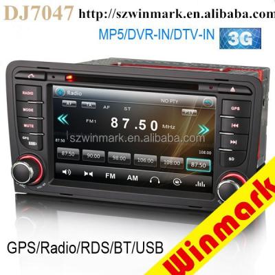 China latest car gps radio for audi A3 S3 RS3 RNSE-PU DJ7047 with fashionable win 8 UI 7