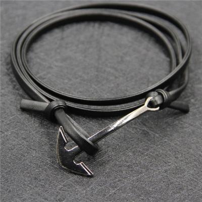 China ALLOY Rope Anchor Bracelet Vintage De Ancora Punk Rock Strap Bracelet For Women Men FREE SAMPLE-02 for sale