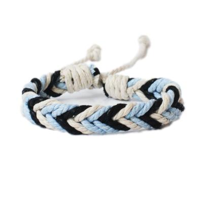 China 2019 New INS Wind Cotton Colorful Adjustable Bracelet Canvas Hand - Woven Bracelet Free Sample for sale