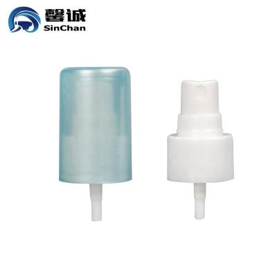 China Non Spill Fine Mist Sprayer 20mm Pearly Blue Color 24mm Full Cap For Cosmetic for sale