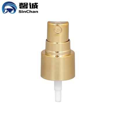 China Non Spill Perfume Fine Mist Sprayer Pump Gold Color Alumite 24/410 Non Spill MS24TH3 Accept for sale