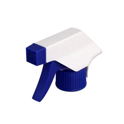 China Non Spill Square Head Premium Quality 28/410 Trigger Plastic Blue White Sprayer for sale