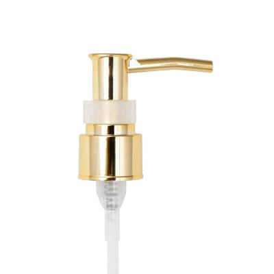 China Non Spill Treatment Gold Plating Plastic 24/410mm Liquid Soap Dispenser Lotion Pump for sale