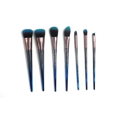 China Wholesale Dense Professional Character Powder Foundation Multicolor Thin Flat Eyeshadow Color Changing Makeup Brushes for sale