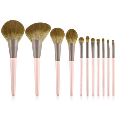 China Angular Blush Hot Sale Custom Private Label Personal Cosmetic Vegan Makeup Tools Synthetic Hair Professional Makeup Brush Set for sale