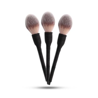 China Angular Blush Hot Selling Cheap Premium Animal Hair 3 Pcs Powder To Sweep Eco Friendly 2021 High Quality Handmade Rattan Makeup Brush for sale